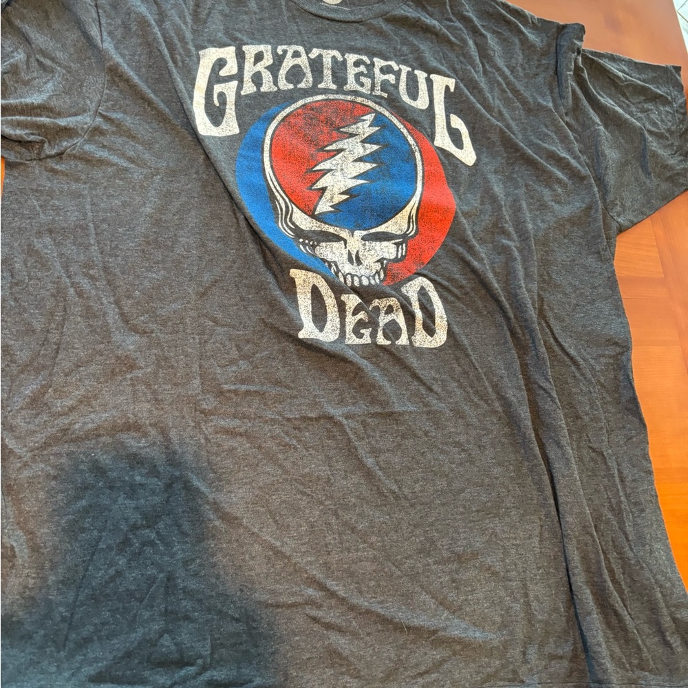 Grateful Dead 2XL Ripple Junction Rock Band Gray Mens T-Shirt Concert Tour